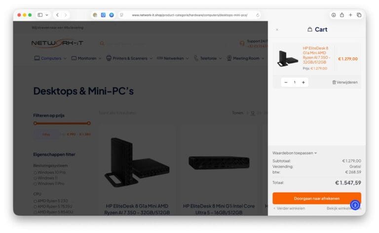 KMO Shop by Network-IT - Cart