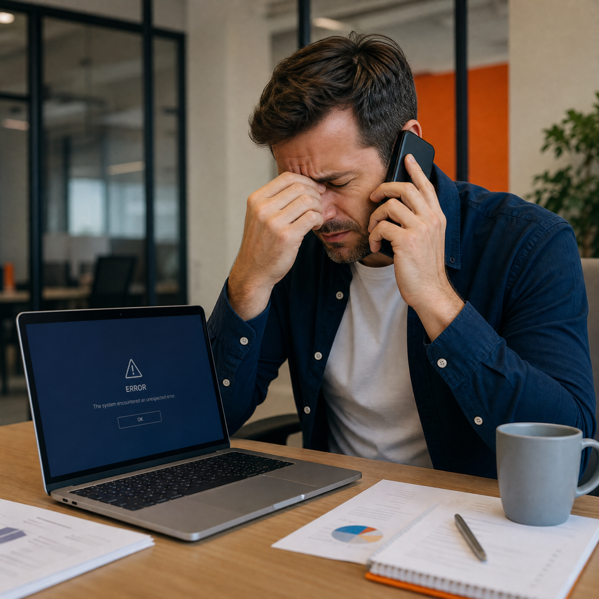 IT partner reageert niet